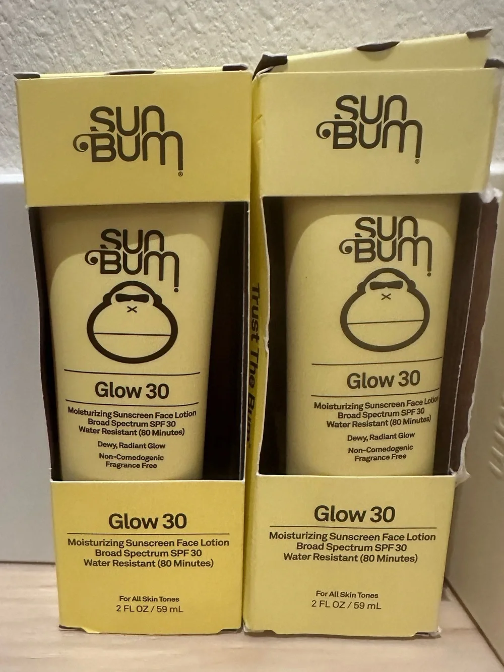 Sun Bum Glow Cleanser & Eye Cream Lot